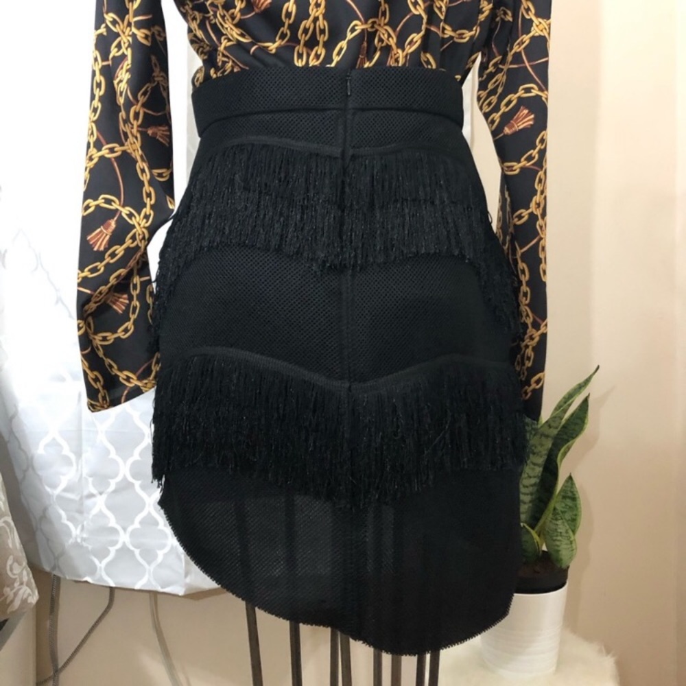 Zara fringe scuba skirt - Picture 6 of 8